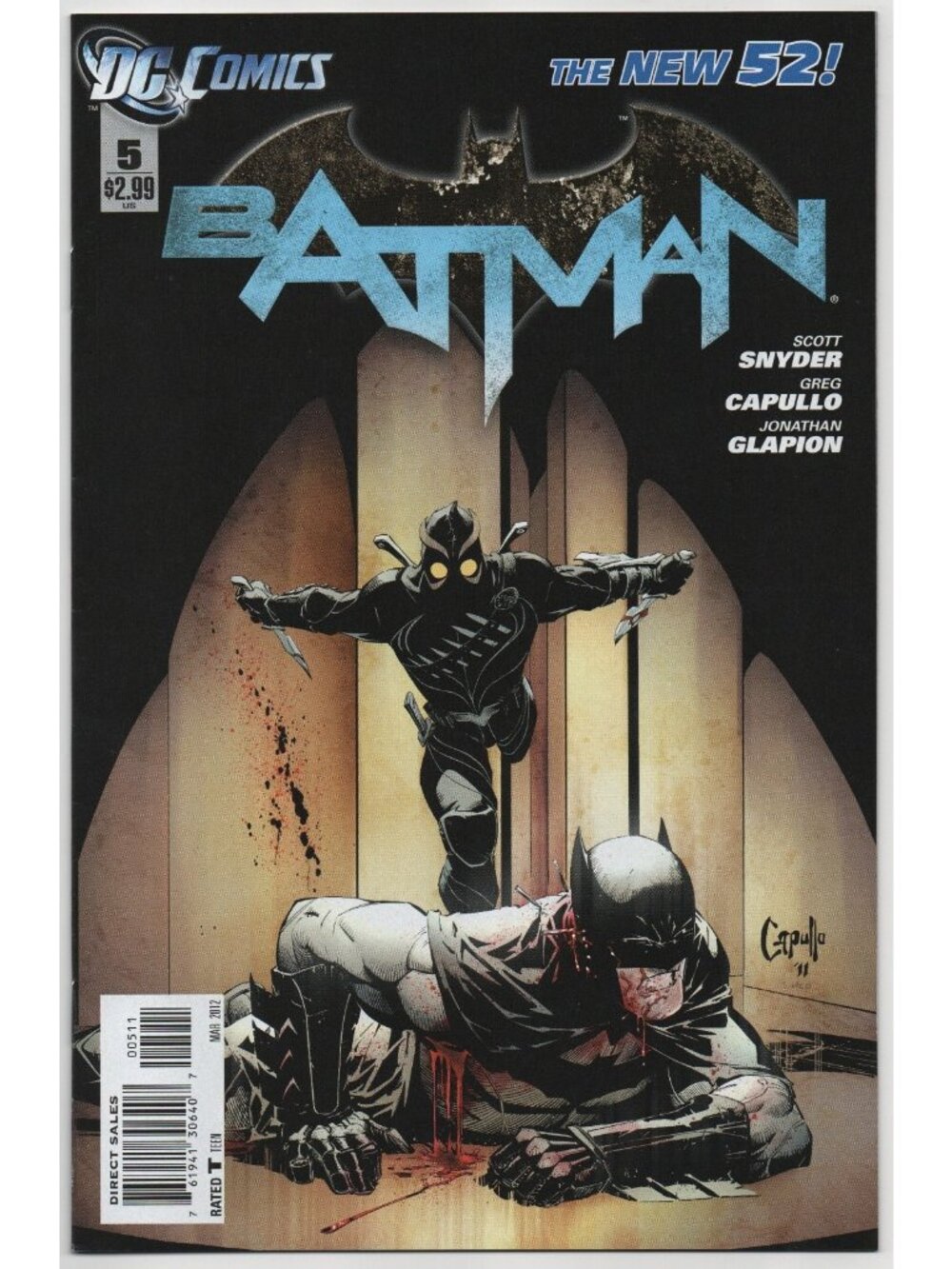 Batman 5 DC Comics 2012 VF- 7.5 New 52 Court of Owls Snyder Capullo
